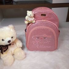 Mochila Rosa Impermeável na Baixada Santista