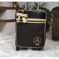 Confira Mala com Rodinhas Personalizada + Brinde